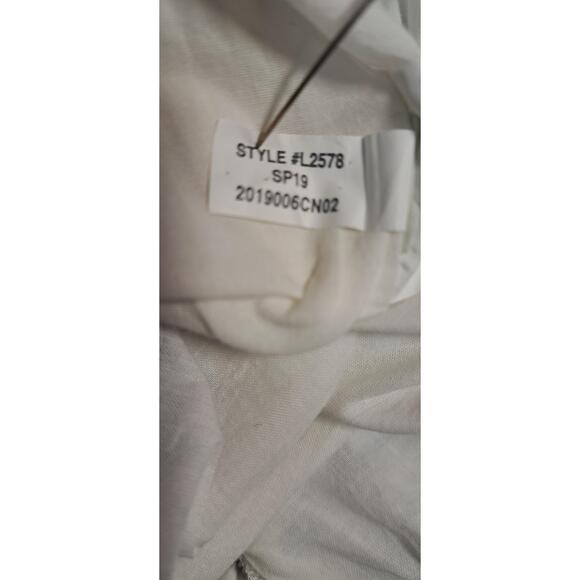 J Crew High Neck Gingham Tie Back Blue White Wide Leg Jumpsuit Size 2 L2578 - Picture 10 of 11